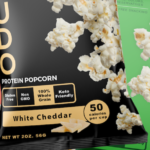 bags of popcorn that has the protein of one egg 3 flavors..