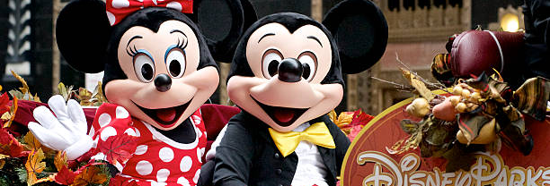 Disneyland Mickey and Minnie Mouse.